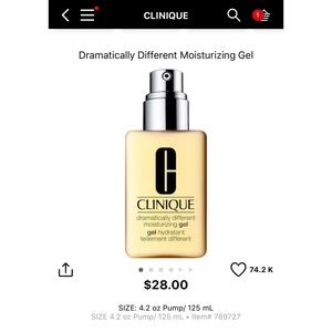 Clinique drastically different moisturizing gel
